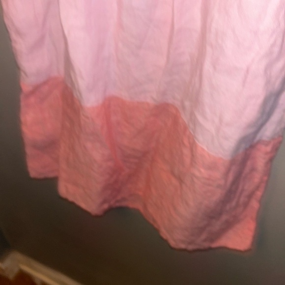 Cynthia Rowley dress - 100% linen pastel color block sleeveless - Picture 3 of 9